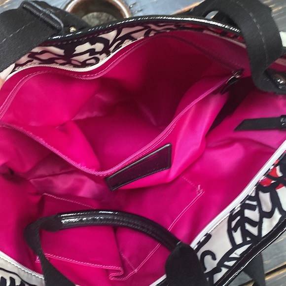 Coach Floral Flower Graffiti Poppy Shoulder Bag Tote F16914 - Picture 9 of 16